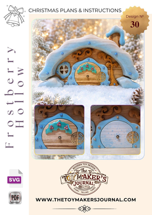 Frostberry Hollow Wooden Cottage Pattern PDF & SVG