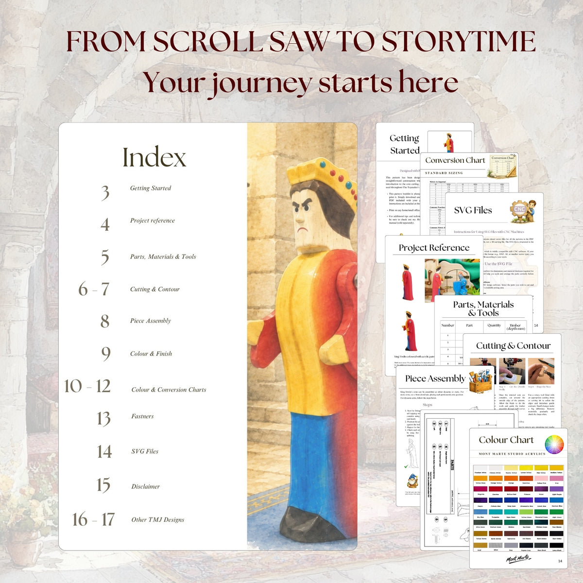 King Ewdin Wooden Figurine Pattern PDF & SVG