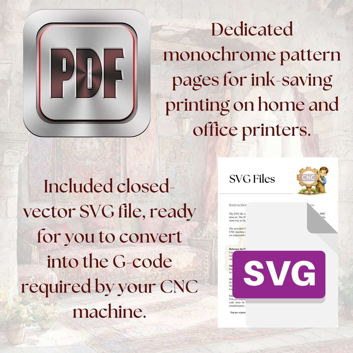 Queen Catherine Wooden Figurine Pattern PDF & SVG